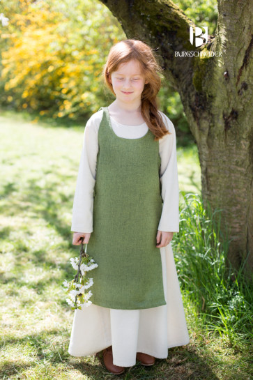 Linden green Childrens Dress Ylva by Burgschneider