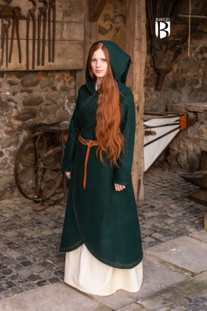 Mantel Enya - Wolle Grün