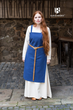 Viking Outfit with apron dress Frida by Burgschneider in blue