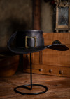 Leather Hat Musketeer - Black